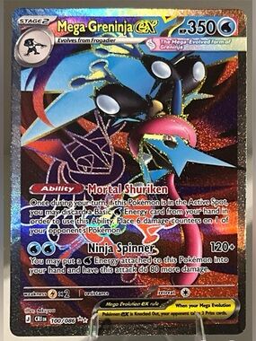 Pokémon TCG: Chaos Rising - MEGA GRENINJA EX 100/086 NM